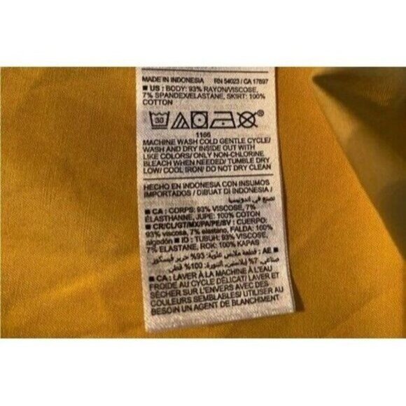 Old Navy Maxi‎ Dress 3X Cottagecore Balletcore Bohemian Peasant Beachy Yellow - Picture 11 of 13